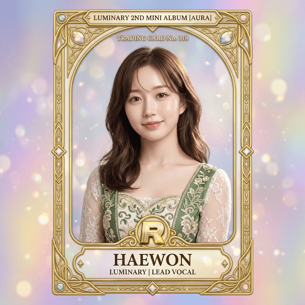 Sample K-Pop collectible card